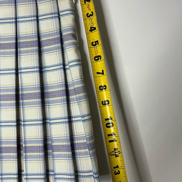 Cali 1850 Anthropologie Preppy Academia Pleated Plaid Mini Skirt Sz XS - Picture 10 of 11